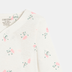 بودي سوت بتصميم ملفوف، وردي...